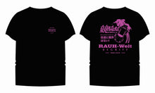 Load image into Gallery viewer, RWB One Love Rough World Black Tee (Pink)