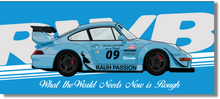 Load image into Gallery viewer, RAUH-Welt Begriff Up Garage Blue Banner Flag