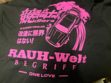 Load image into Gallery viewer, RWB One Love Rough World Black Tee (Pink)