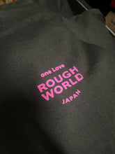 Load image into Gallery viewer, RWB One Love Rough World Black Tee (Pink)