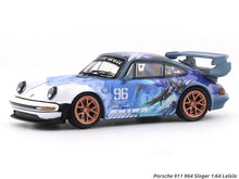 Load image into Gallery viewer, Porsche 911 964 Singer Akiba blue 1:64 Leixin diecast scale model car miniature collectible