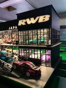 RWB garage diorama 1:64