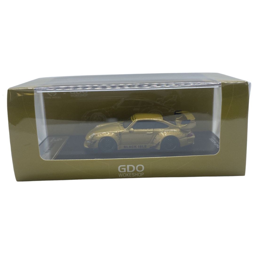 Time Model 1:64 RWB 993 Gold Black Isle Fallout Version – Rauh